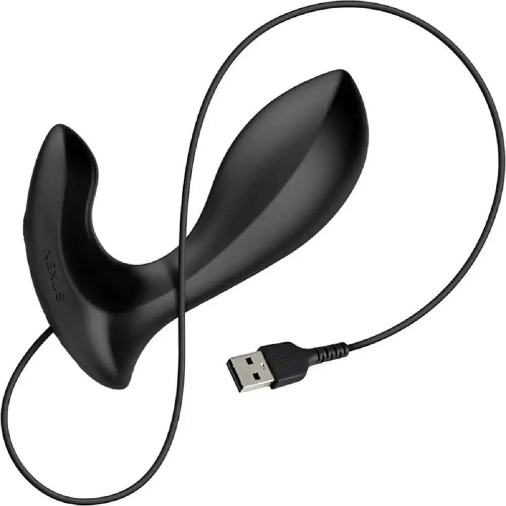 Анальная втулка с вибрацией Nexus Duo Plug черная 9 см