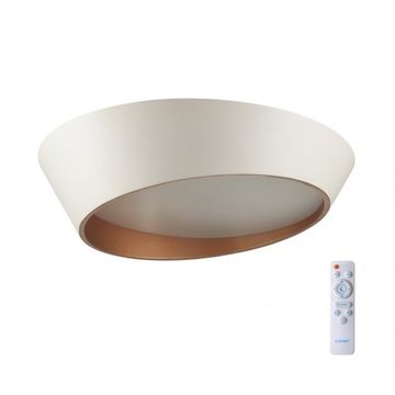 Потолочный светильник 60Вт 3000-6000K 7693/60L белый/золотистый LED D500 IP20 пульт ДУ AVRA Apex Sonex