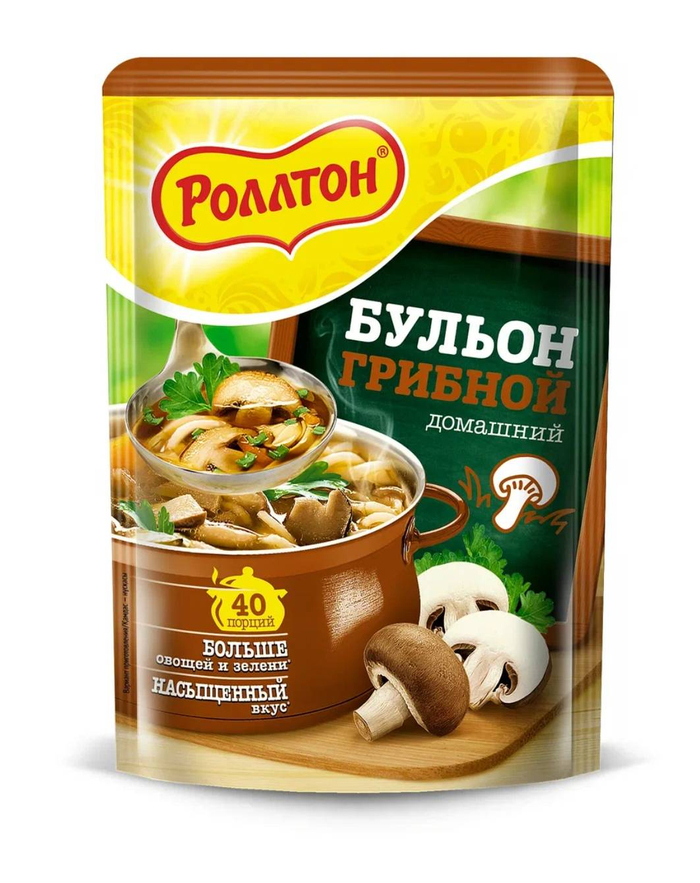 Бульон РОЛЛТОН домашний Грибной,  90гр. 0042