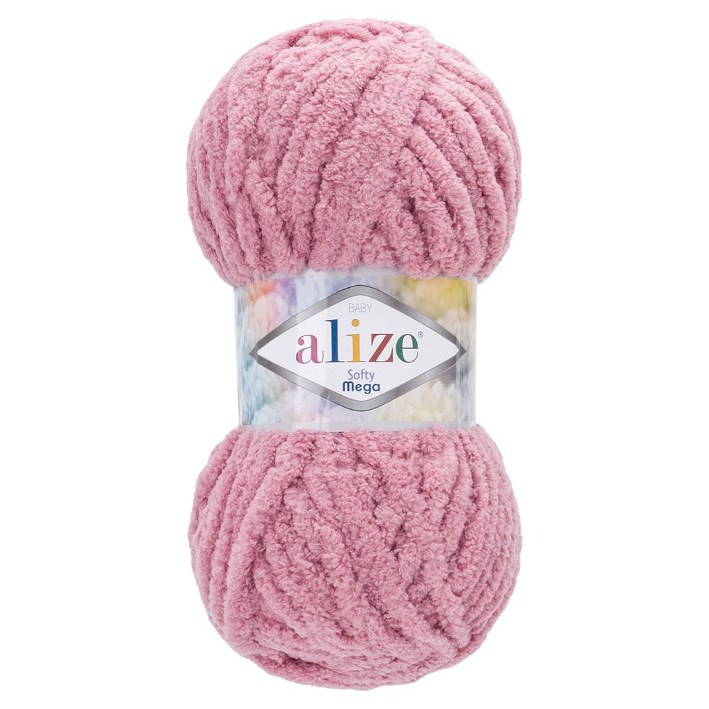 Пряжа Alize (Ализе) Softy Mega / уп.5 мот. по 100 г, 70м, 295 нежно-розовый