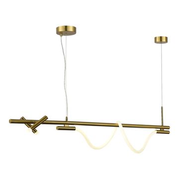Светильник подвесной LED 2*3W+11W 4000K SL6118.303.03 латунь Marlow ST-Luce