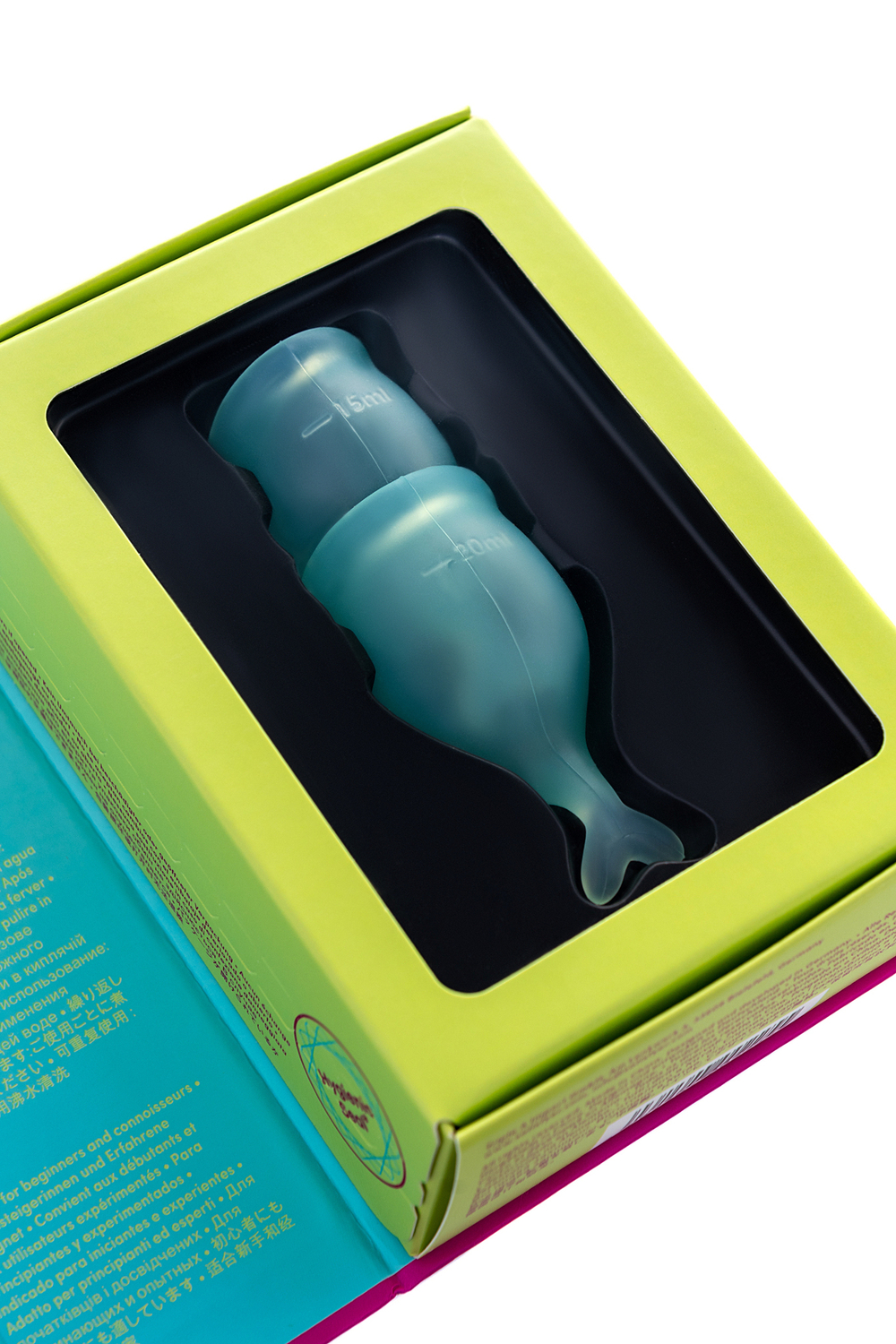 Набор менструальных чаш Satisfyer Feel secure Menstrual Cup темно-зеленый 2 шт