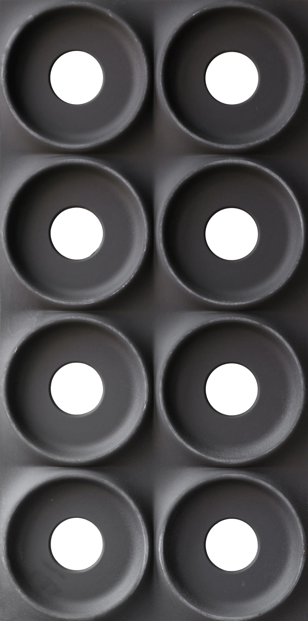 Объемная полиуретановая панель, круги, Черный / PU BLOCK PANEL 6-Black 1200х600х40 мм