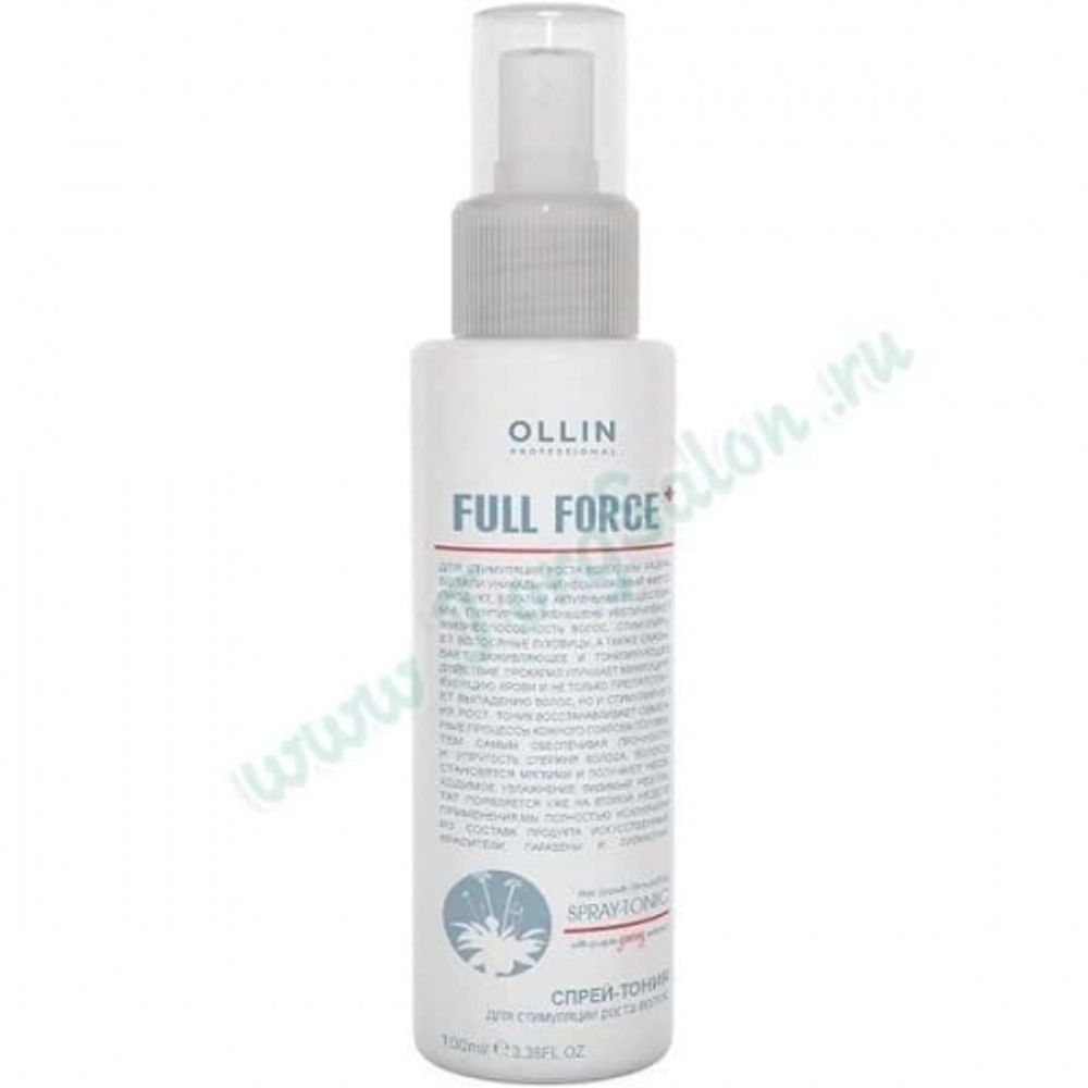 Спрей-тоник для стимуляции роста волос с экстрактом женьшеня «Stimulating Spray Tonic» Full Force, Ollin, 100 мл. Спрей-тоник для стимуляции роста волос с экстрактом женьшеня «Stimulating Spray Tonic» Full Force, Ollin, 100 мл.