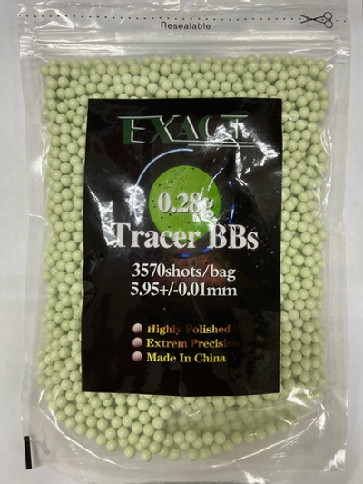 Шары EXACT трассирующие 0,28g (1кг, зеленые)