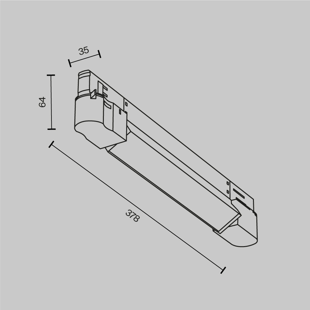 Трехфазный трековый светодиодный светильник Maytoni Basis TR196-3-10W2.7K-W