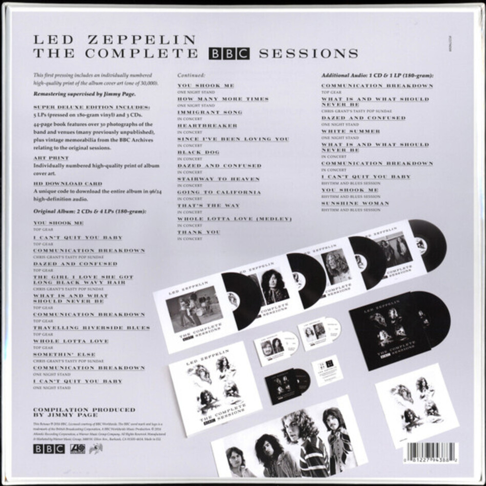 Led Zeppelin / The Complete BBC Sessions (Super Deluxe Edition)(Limited Edition)(5LP+3CD)