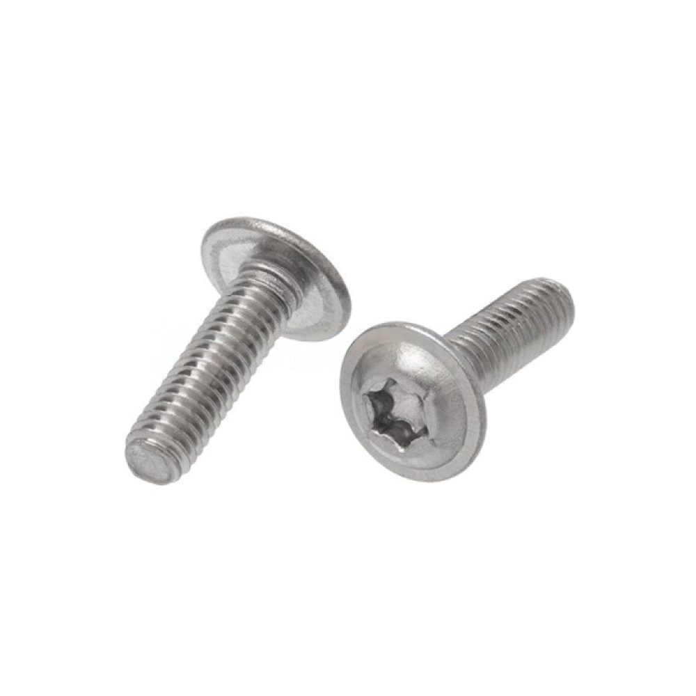 Винт шлиц TORX ИСО 7380-2 А2 M 3х12/12 Tх10 с полукруглой головкой с фланцем в упак 1000 шт
