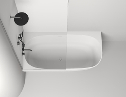 Ванна пристенная угловая глянцевая 170x85 SALINI Sofia Corner L 102515G