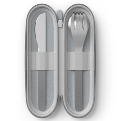 Набор из 3 столовых приборов в футляре mb slim nest, grey
