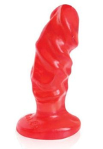 Красный анальный фаллоимитатор ANAL STIMULATOR - 12 см. (Цвет: красный)