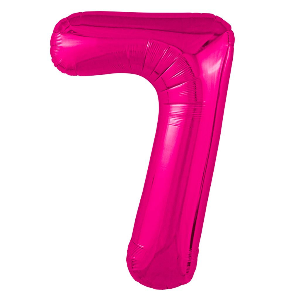 Цифра 7 фуксия 40" Agura
