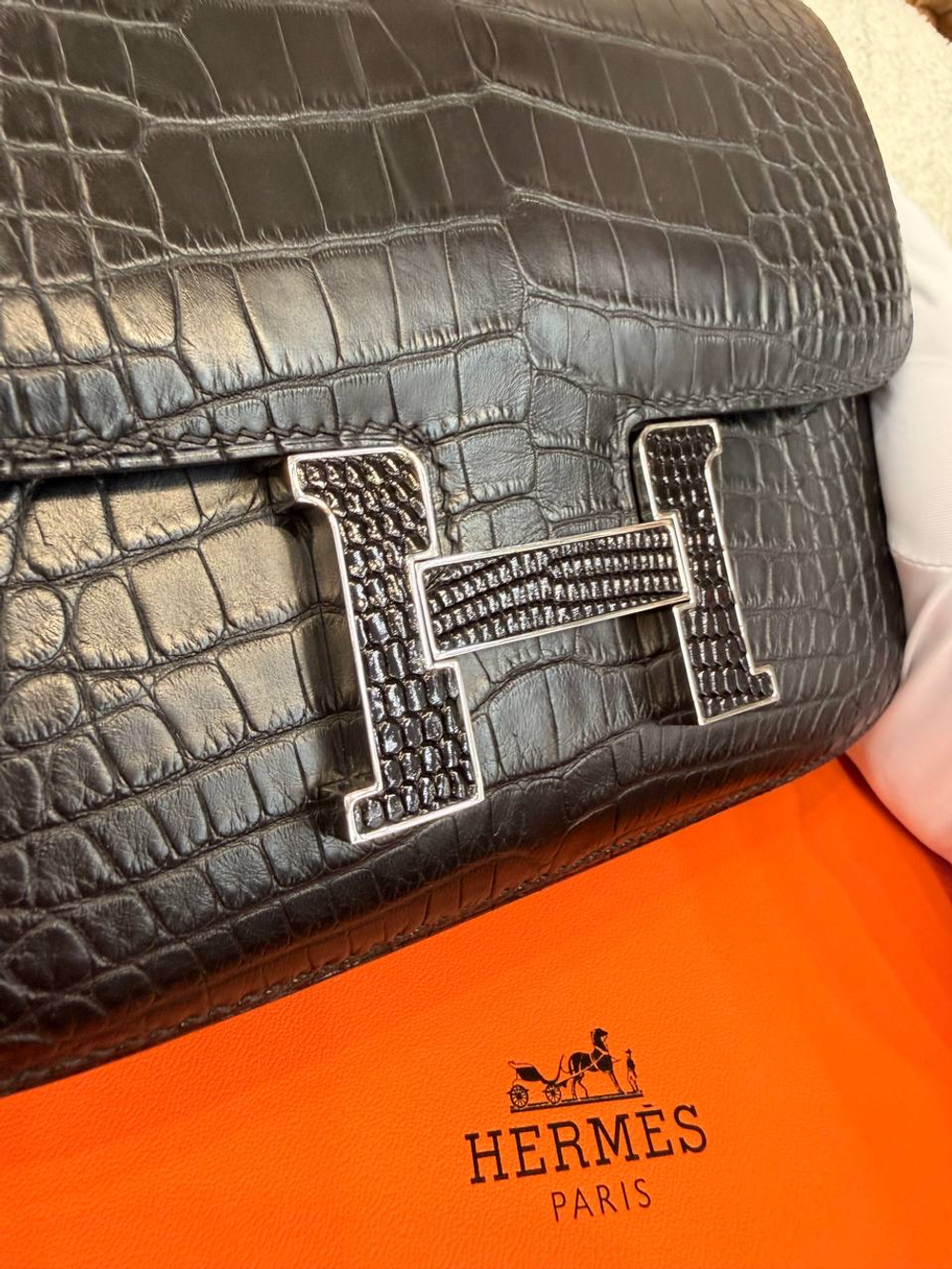 Сумка Hermes Constance mini American Aliligator