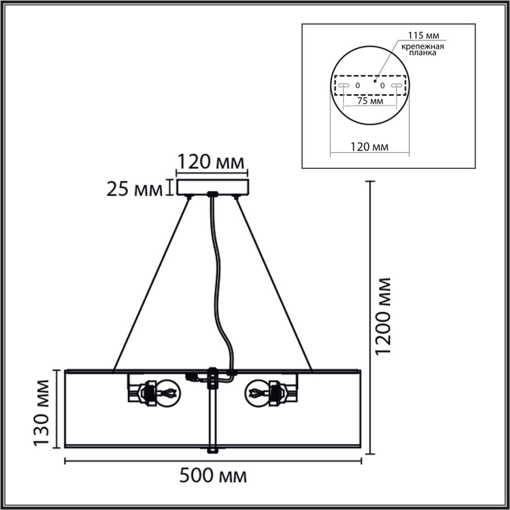 8326/5 LN Потолочный светильник E27 LED 5*10W 220V MODERNI