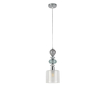 8292/1A MODERNI LN26 367 хром/белый/прозрачный, металл/стекло/хрусталь Подвес E27 1*60W 220V GANNA