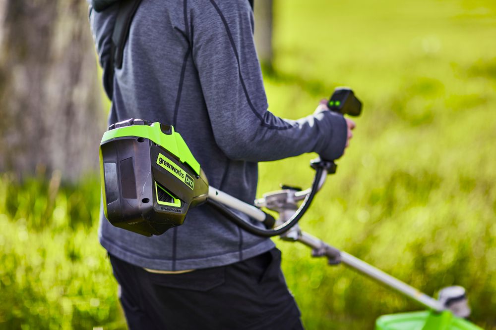 Аккумуляторный триммер Greenworks GD60BCB, 60v, 40 см, (2108407), без АКБ и ЗУ