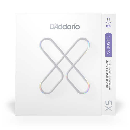 D'ADDARIO XSAPB1152 - струны с покрытием для акустической гитары, фосфорная бронза, калибр 11-52