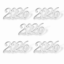 Топпер Мини "2026" ТМ6215 5см 5шт акрил