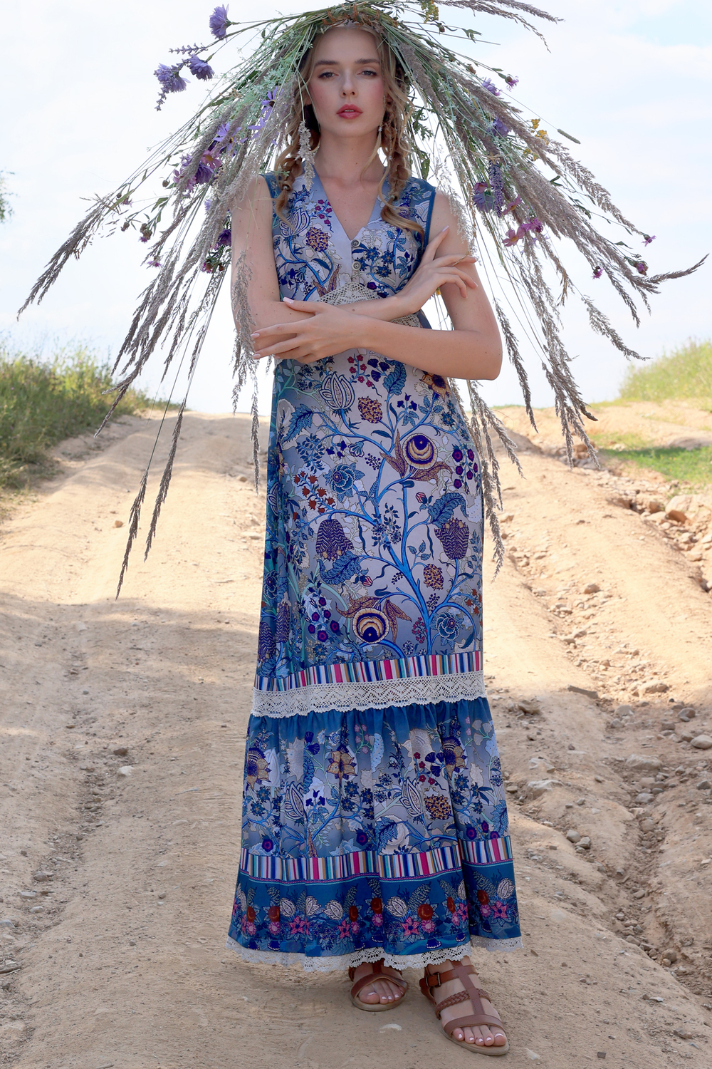 Dress "Frida-24. Secret Garden"
