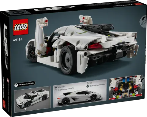 Конструктор LEGO Technic 42184 Гиперкар Koenigsegg Jesko Absolut Белый