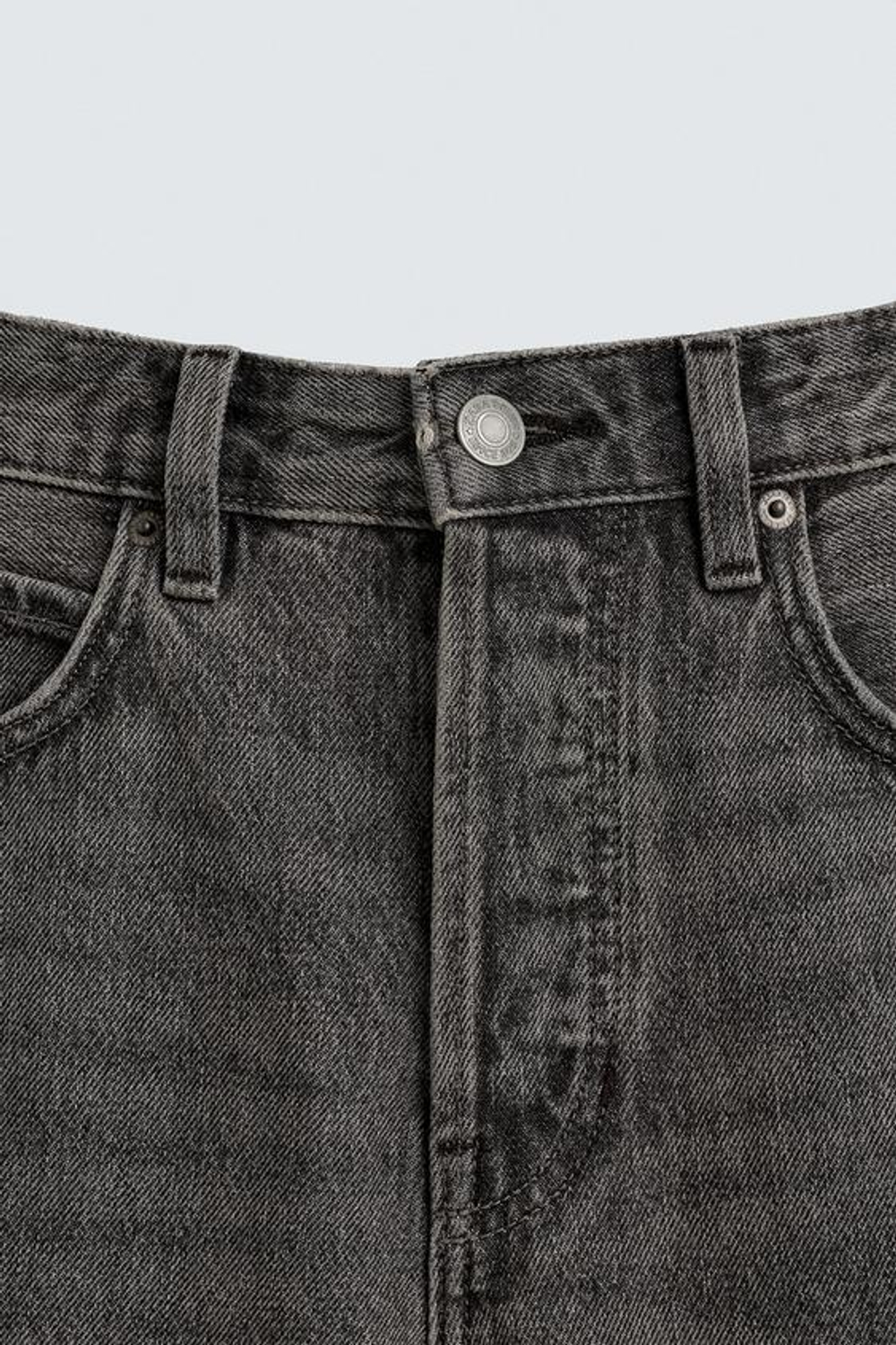 ZARA ДЖИНСЫ STRAIGHT FIT REGULAR, СЕРЫЙ