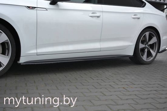 Сплиттеры накладок на пороги для AUDI S5 / A5 B9 Sportback S-Line (16-...)
