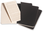 Блокнот Moleskine CAHIER JOURNAL QP312 Pocket 90x140мм обложка картон 64стр. клетка черный (3шт)