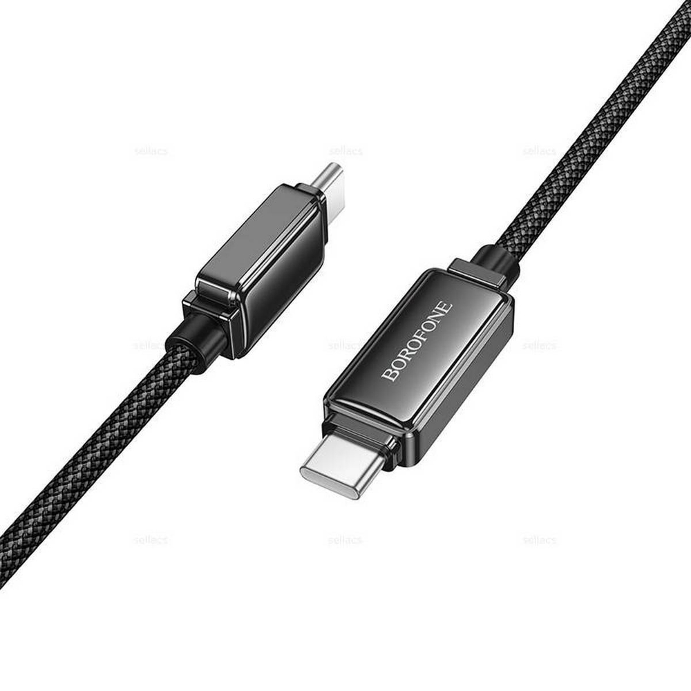 Кабель TypeC x TypeC с индикацией 3A/60W -1,2м. Borofone BU53
