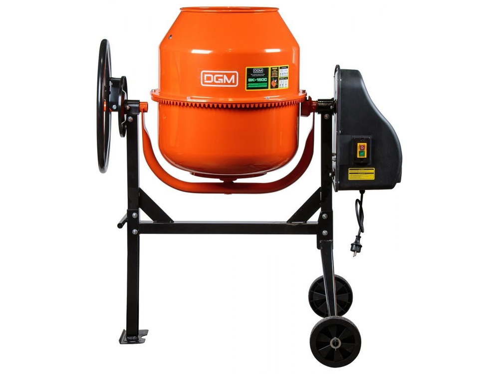 Бетоносмеситель DGM BK-150C объем 145/100 л 850 Вт 230 В вес 38,5 кг (бетономешалка)