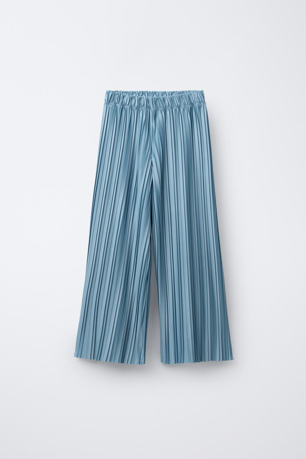 ZARA ПЛИССИРОВАННЫЕ БРЮКИ, СИНИЙ