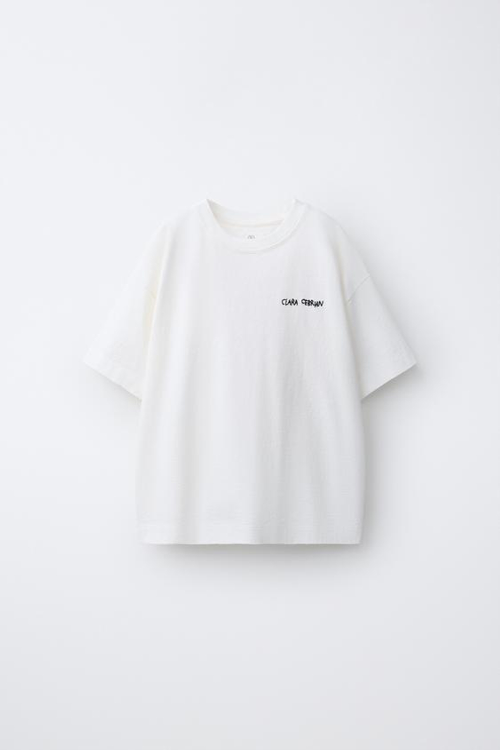 ZARA ФУТБОЛКА CLARA CEBRIAN ©, БЕЛЫЙ