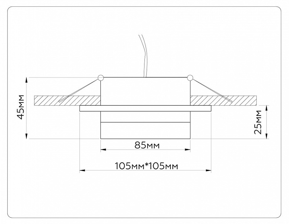 Встраиваемый светильник Ambrella Light TN TN52422
