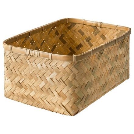 IKEA MJÖLKKANNA  (ИКЕА МЙЁЛККАННА)  -  Корзина - бамбук 25x35x18 см