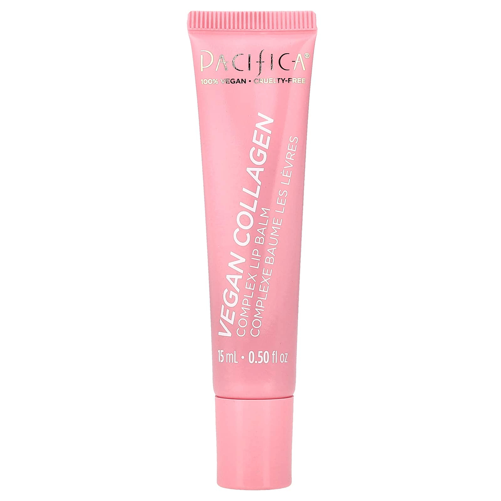 Pacifica, Vegan Collagen, комплексный бальзам для губ, с ванильным кексом и розовым отливом, 15 мл (0,5 жидк. унц.)