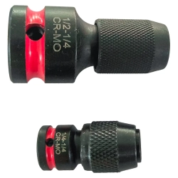 Битодержатели ударные 1/4''(F)х1/4''(F), 1/2''(F)х1/4''(F), набор 2пр. Scheppach Sch-HW-S28