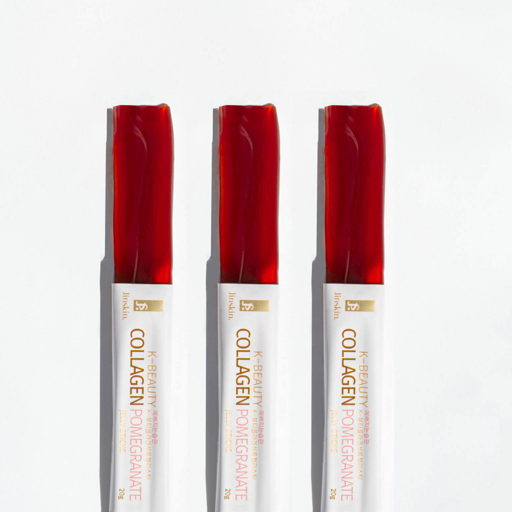 Коллагеновое желе с гранатом 2000мг Jinskin Collagen Pomegranate Jelly Sticks - упаковка 10 шт