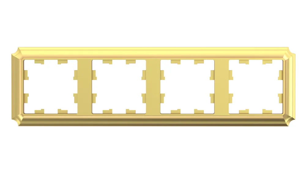 ATLASDESIGN ANTIQUE 4-постовая РАМКА, универсальная, ЗОЛОТО