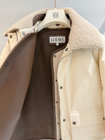 Женская куртка Loewe с жилетом — молочная — фото 4