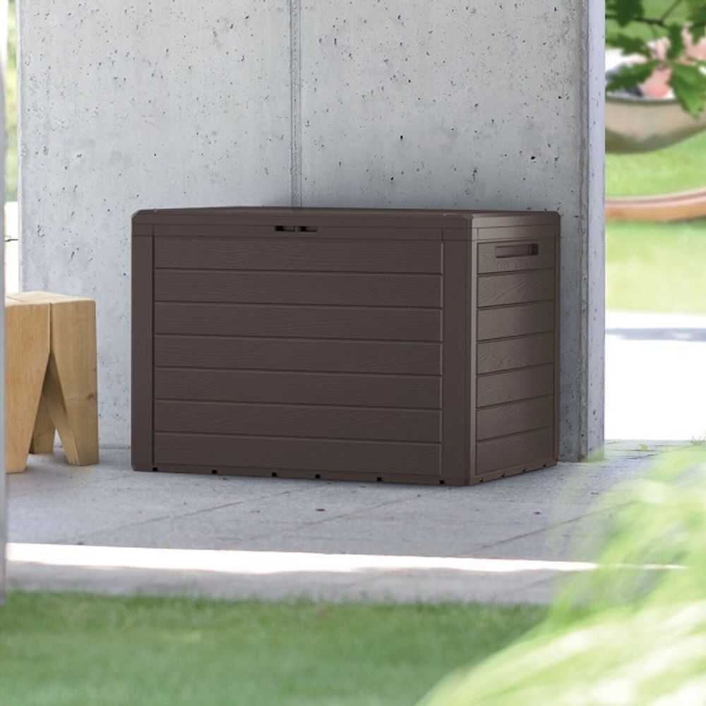 Ящик для хранения Prosperplast Woodebox 190л, венге