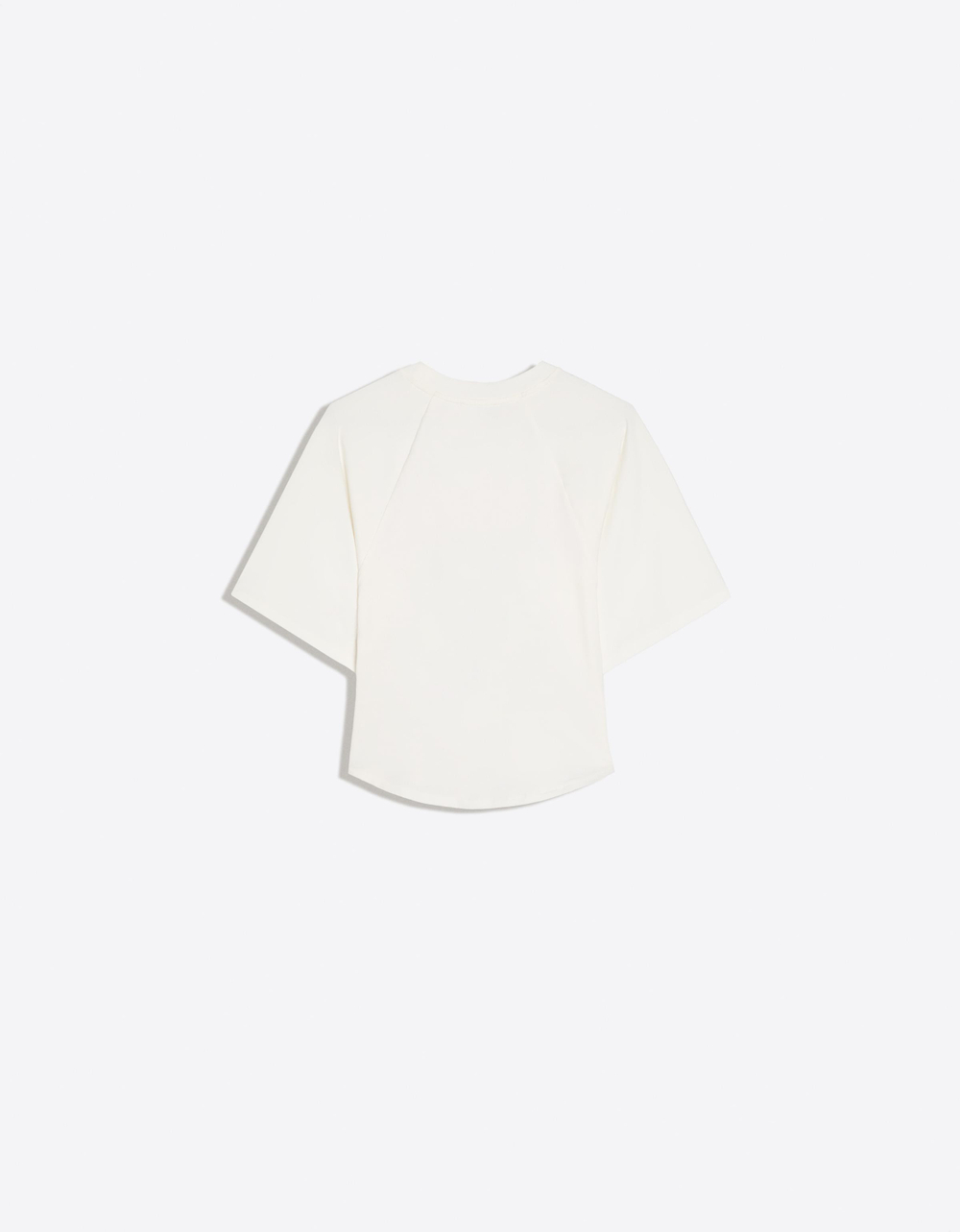 Женская футболка с корсетным эффектом и принтом - BERSHKA
