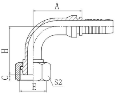 Фитинг DN 25 DK (Г) 39x2 (90)