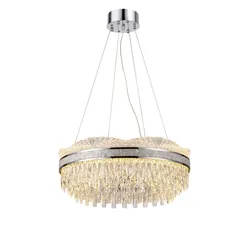 Люстра подвесная светодиодная NewRgy NWL132-ф800*H230(1200) CHROME, 310 Вт, хромированная