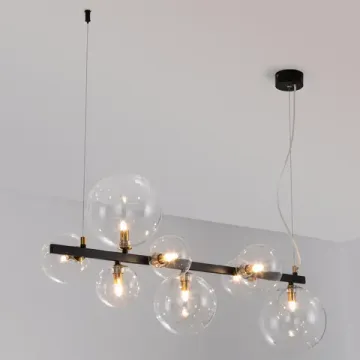 Подвесная люстра 8*G9 A7790SP-8BK белый/черный Vincent Arte Lamp