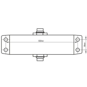 Доводчик дверной NOTEDO DC-060 gray серый (60 кг)