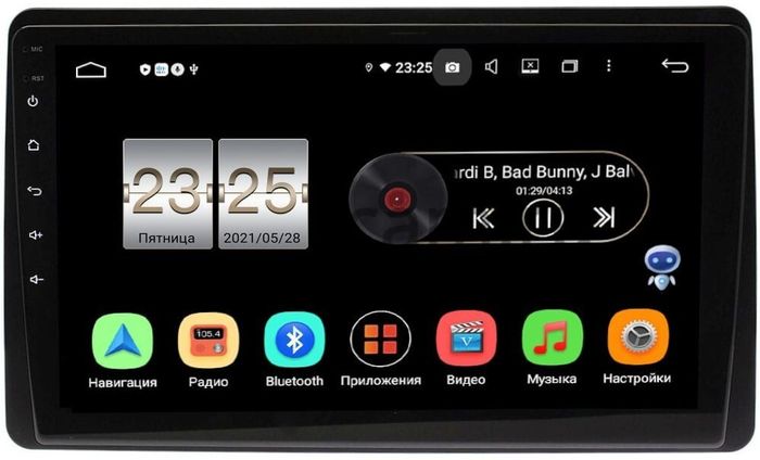 Магнитола для Renault Duster 2021+ - Kuberg KR-1148-S10 Android 10, Быстрая, SIM-слот