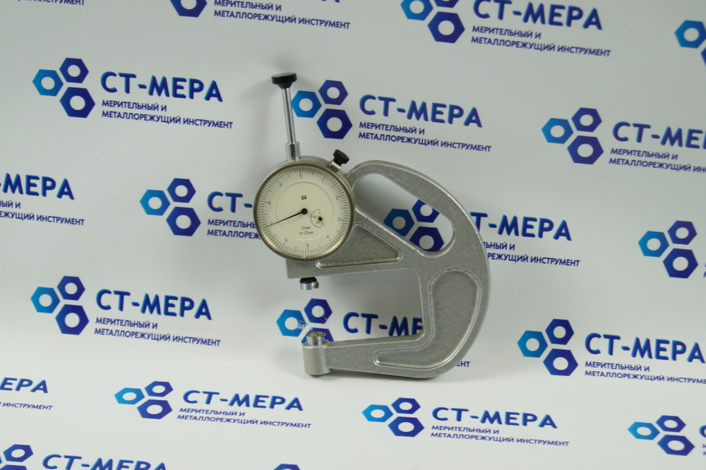 Толщиномер ТР-25-60Б (0-25мм.) Цена деления 0.1мм. ГОСТ 11358-89