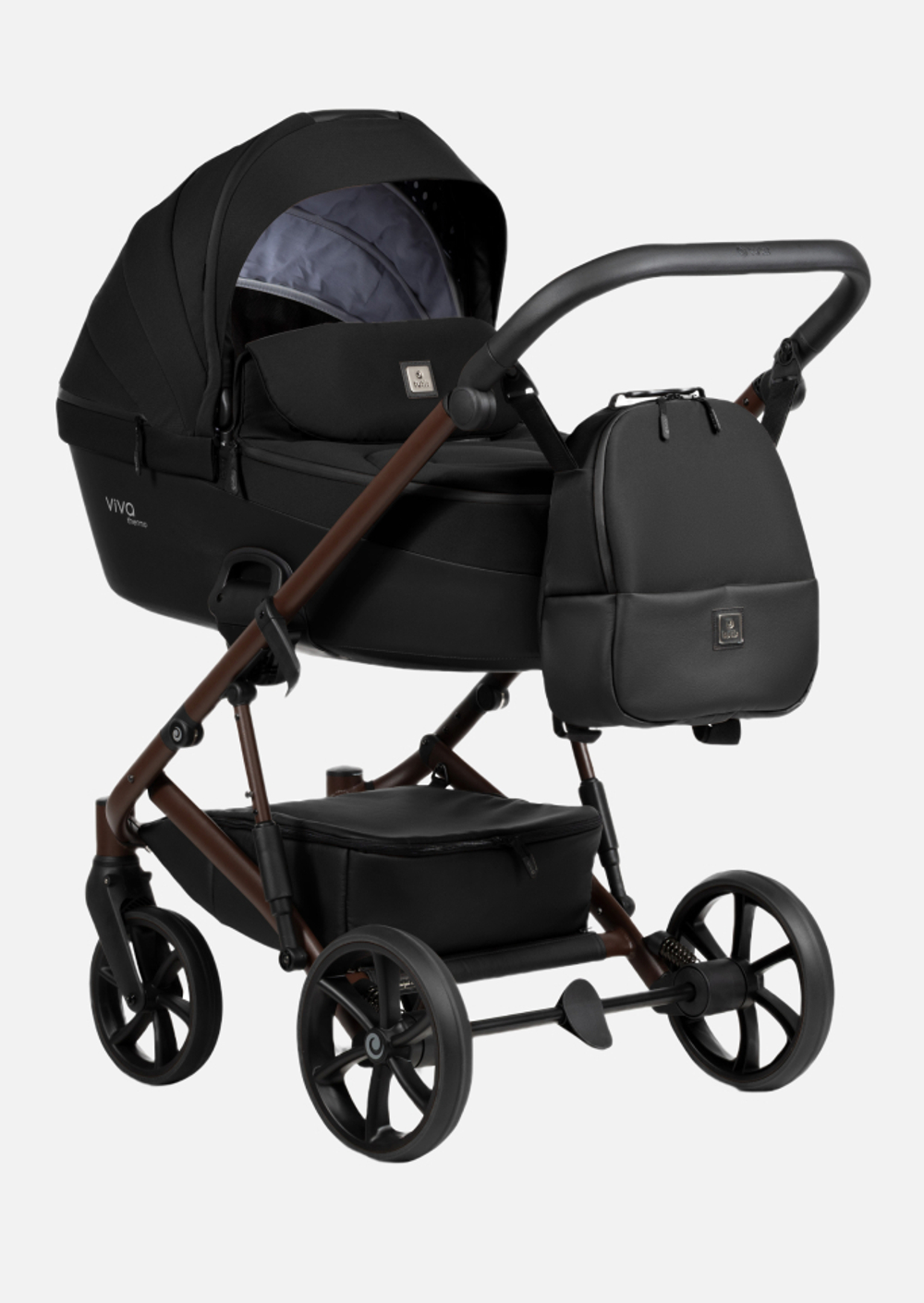 Tutis Коляска 2 в 1 VIVA 6+ Essential, Caviar