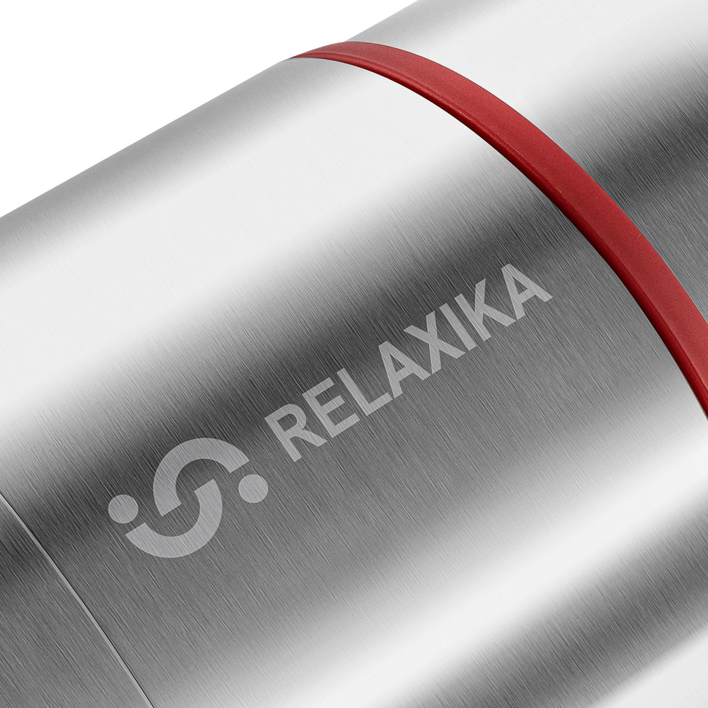 Термос для еды Relaxika 301 (0,5 литра) в термочехле, стальной