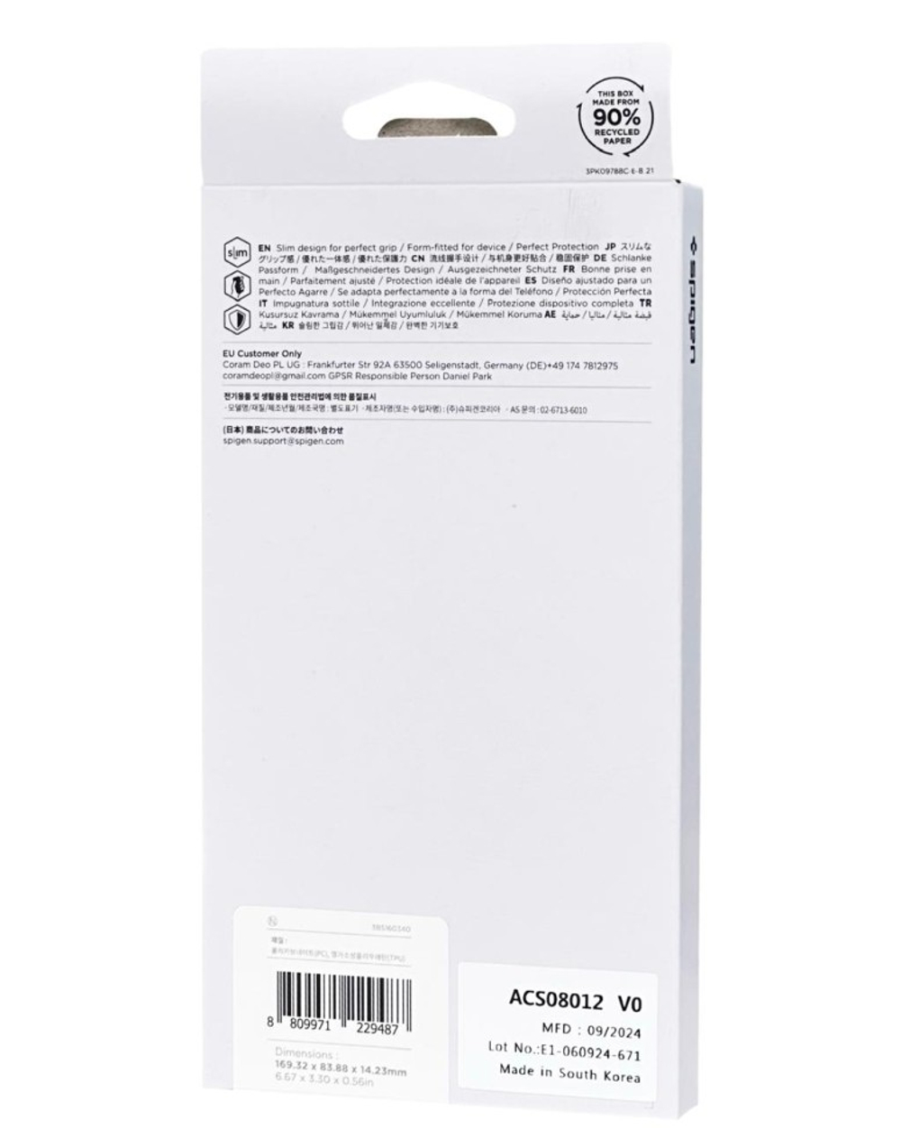Накладка для i-Phone 16 Pro Max 6.7" Spigen Tough Armor MagSafe (ACS08012) серый