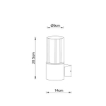 Уличный настенный светильник Arte lamp SEGINUS A6515AL-1BK, 1хE27